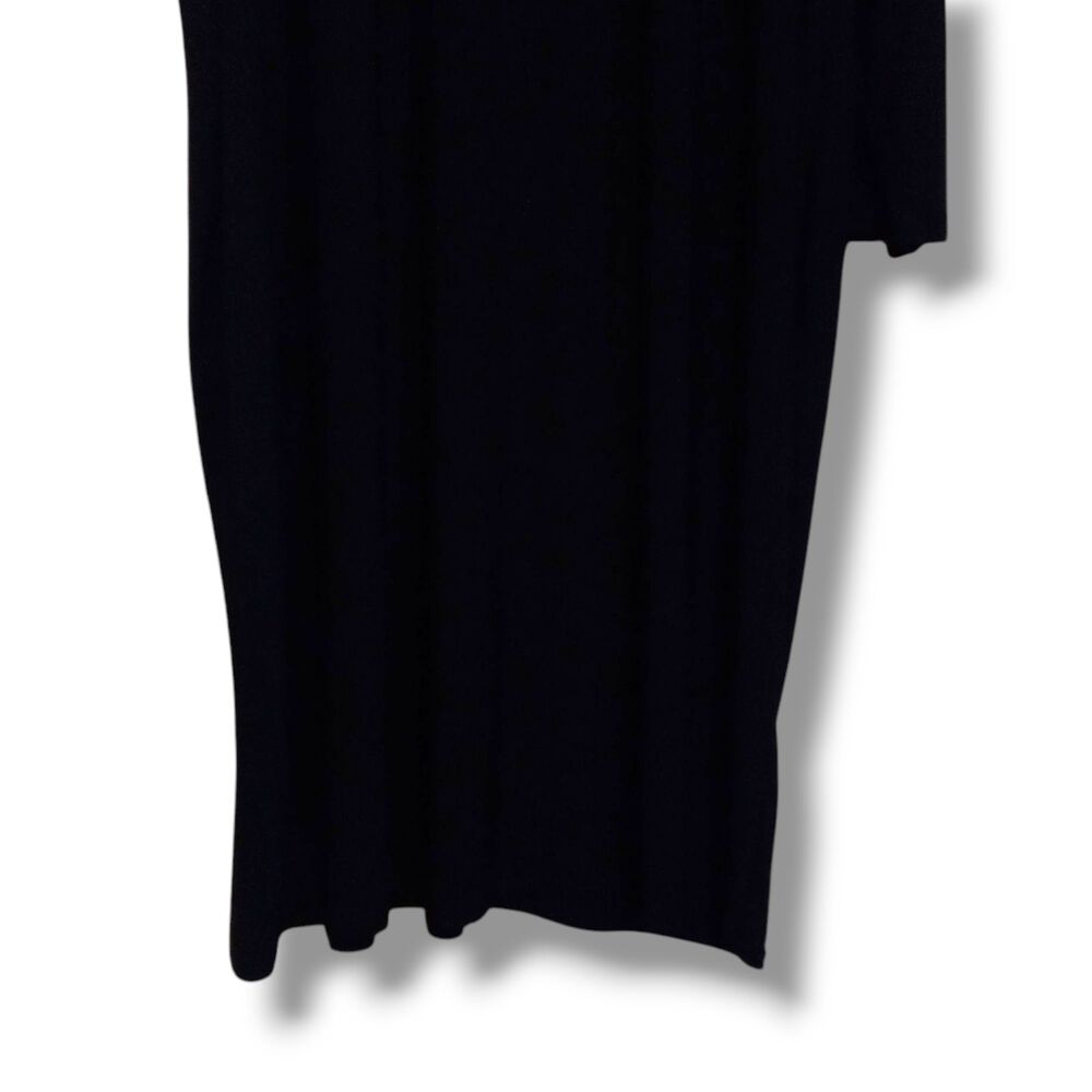 Ashley Stewart One Shoulder Midi Dress-Size 34/36-Black-Slinky-Classic-Party-NEW - Picture 4 of 9